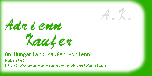 adrienn kaufer business card